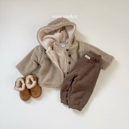 ［mimimarket］egg pintuck jogger pants