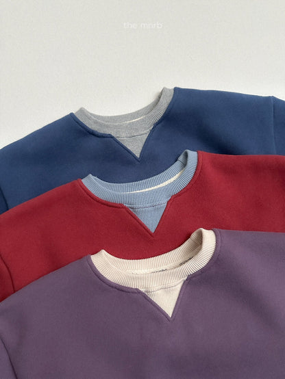 ［minirobe］two-tone sweatshirt