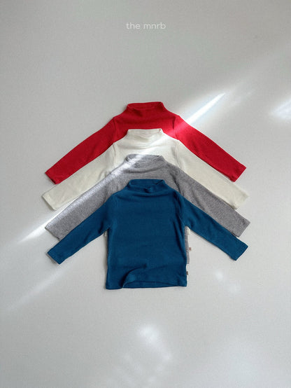 ［minirobe］angora mock neck tee