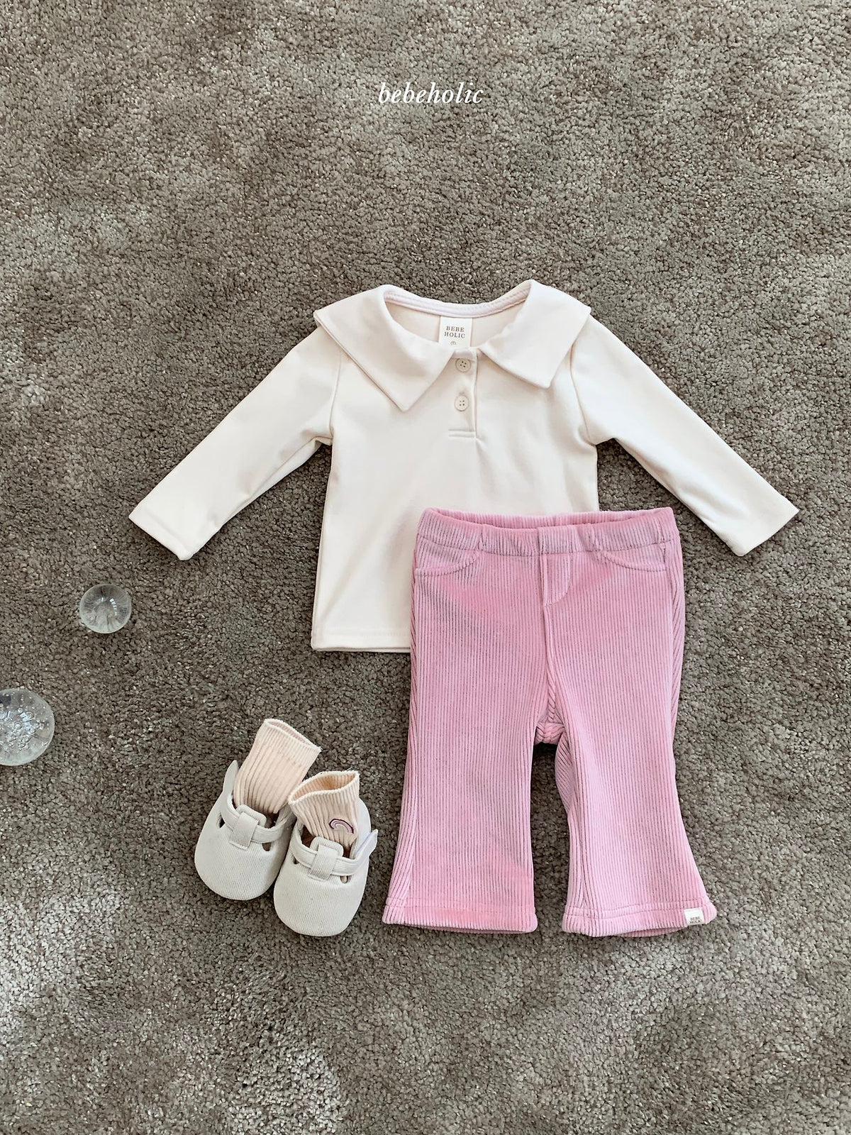 ［bebeholic］basil rib bootcut