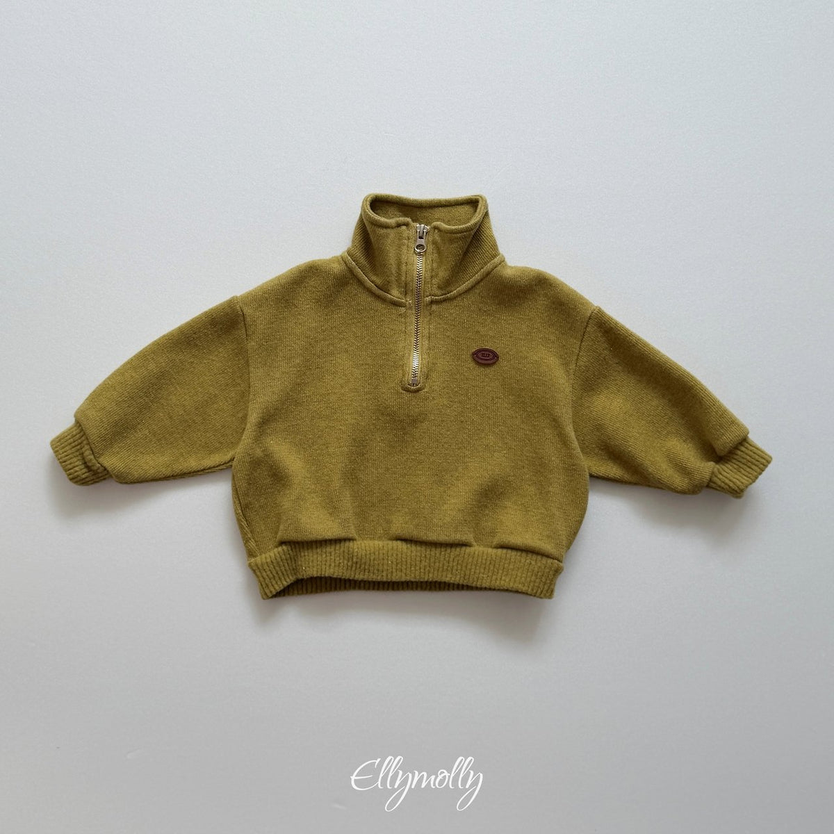［ellymolly］arden wool half zip