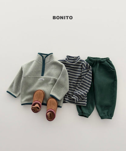 ［BONITO］cotton candy half zip