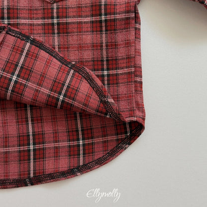 ［ellymolly］forest check shirt