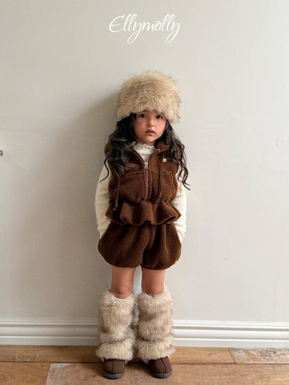 ［ellymolly］bear hood vest