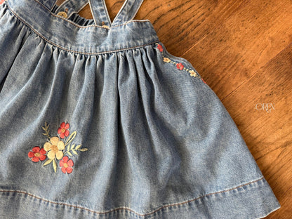 ［OREN］bluemay denim jumper skirt