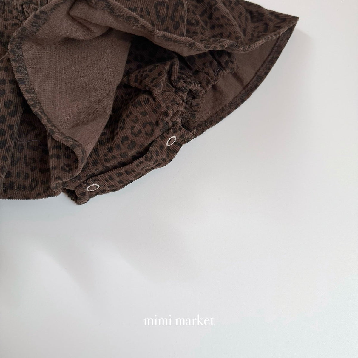 ［mimimarket］leopard corduroy kang skirt