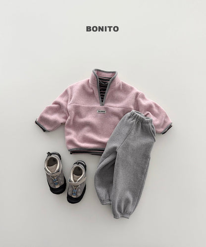 ［BONITO］cotton candy half zip
