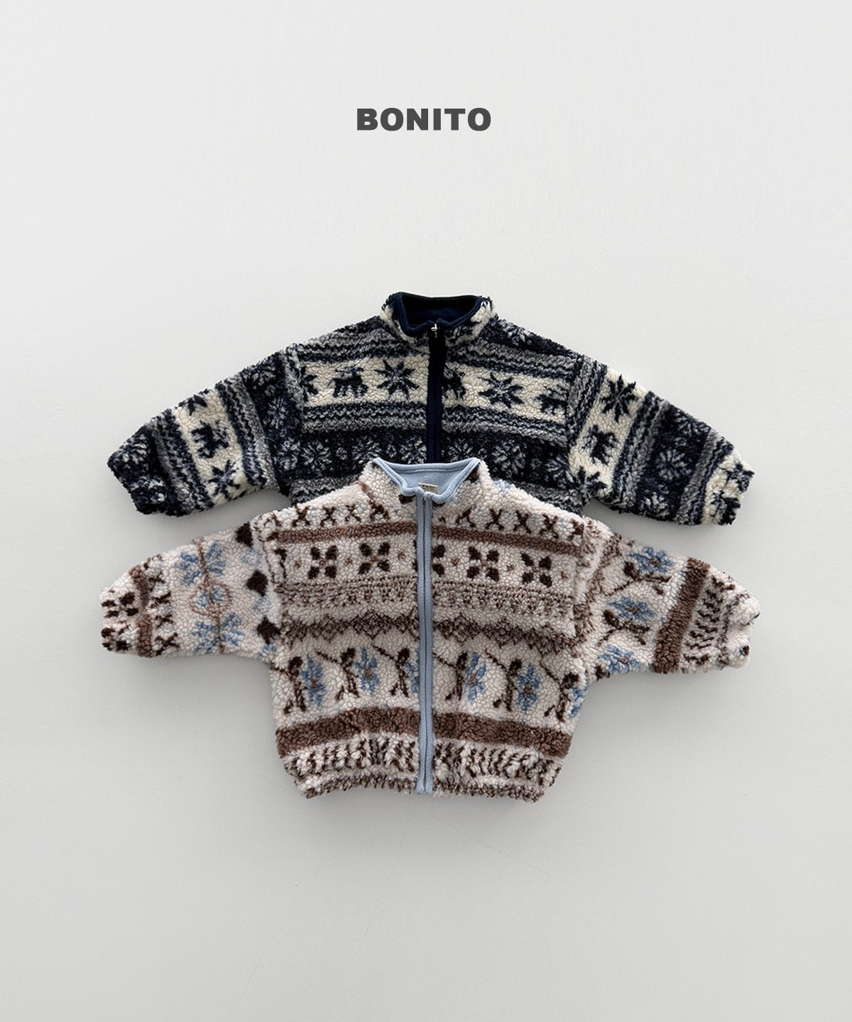 ［BONITO］nordic zip-up jumper