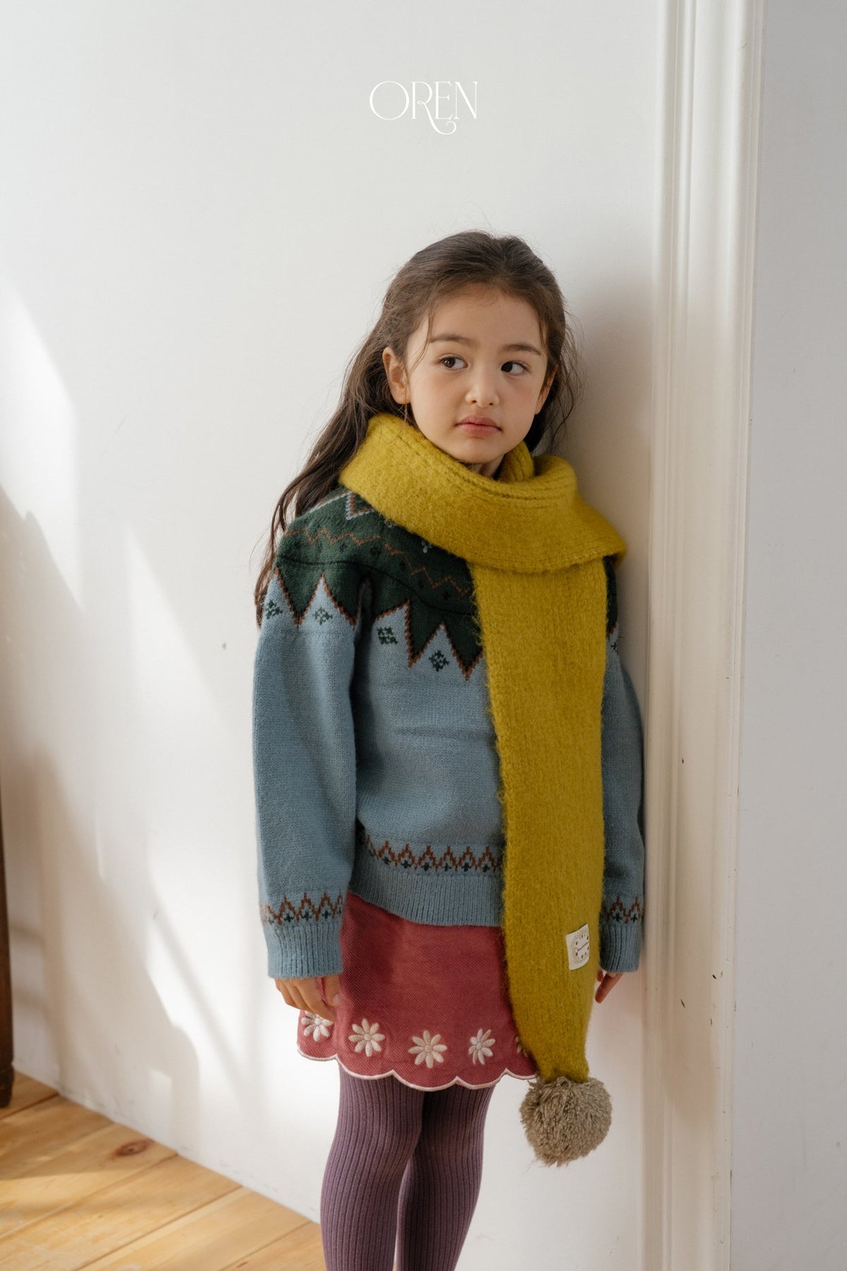 ［OREN］merci pom-pom muffler