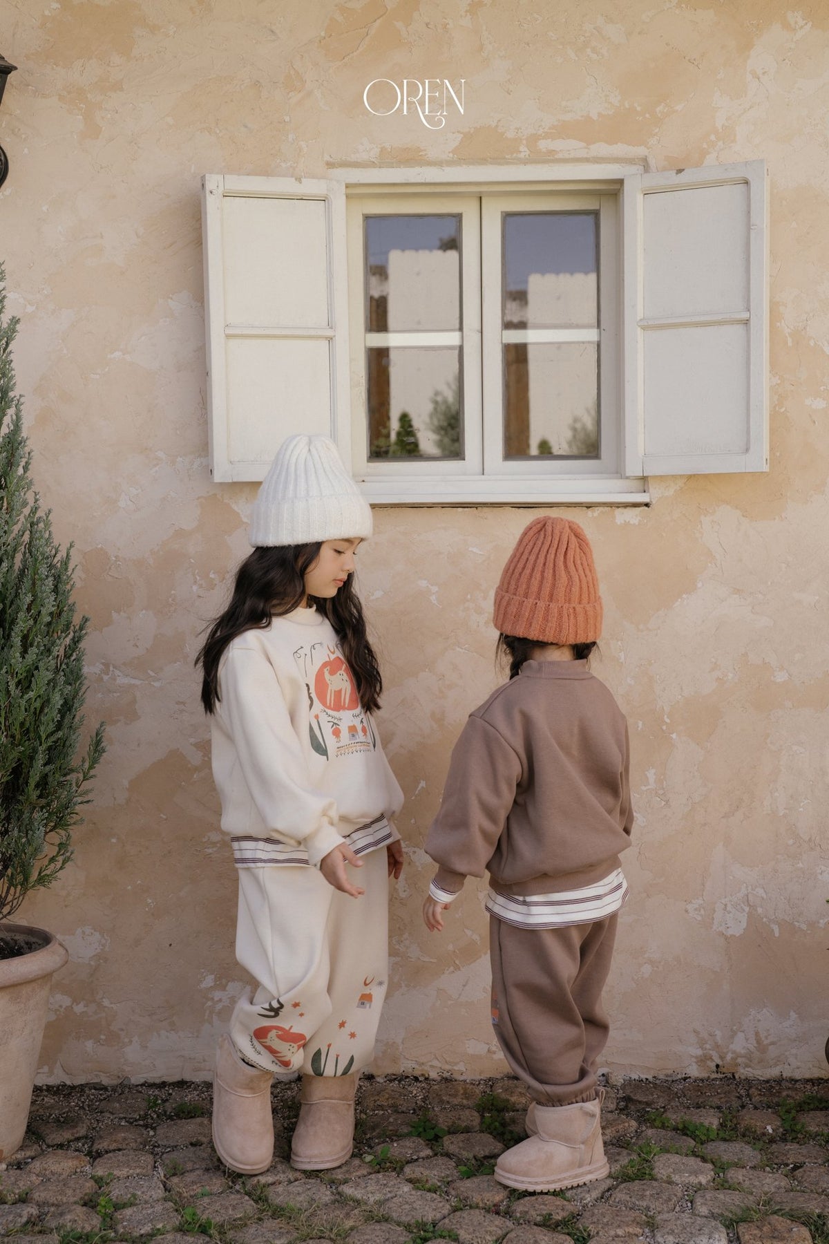 ［OREN］romy garden fleece set