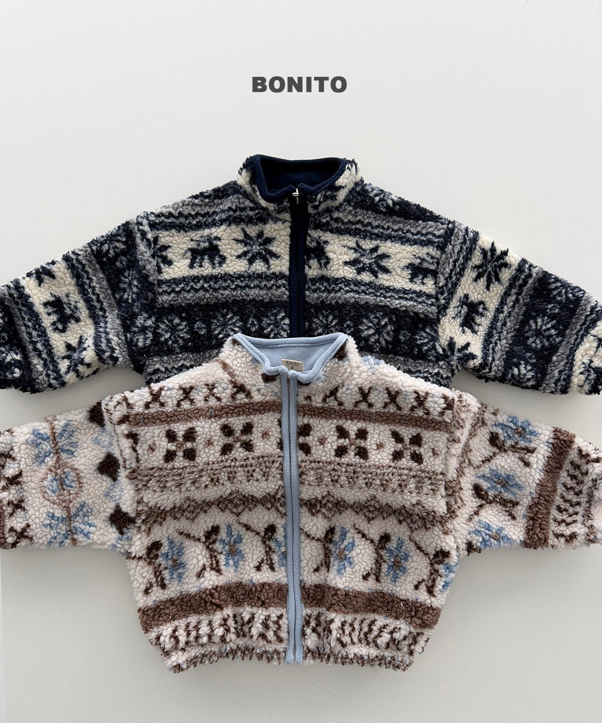 ［BONITO］nordic zip-up jumper