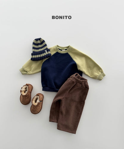 ［BONITO］color raglan sweatshirt