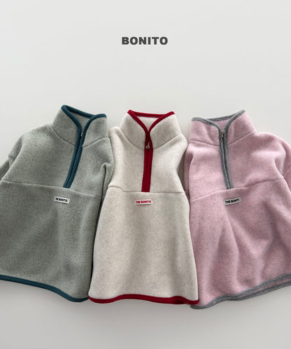［BONITO］cotton candy half zip
