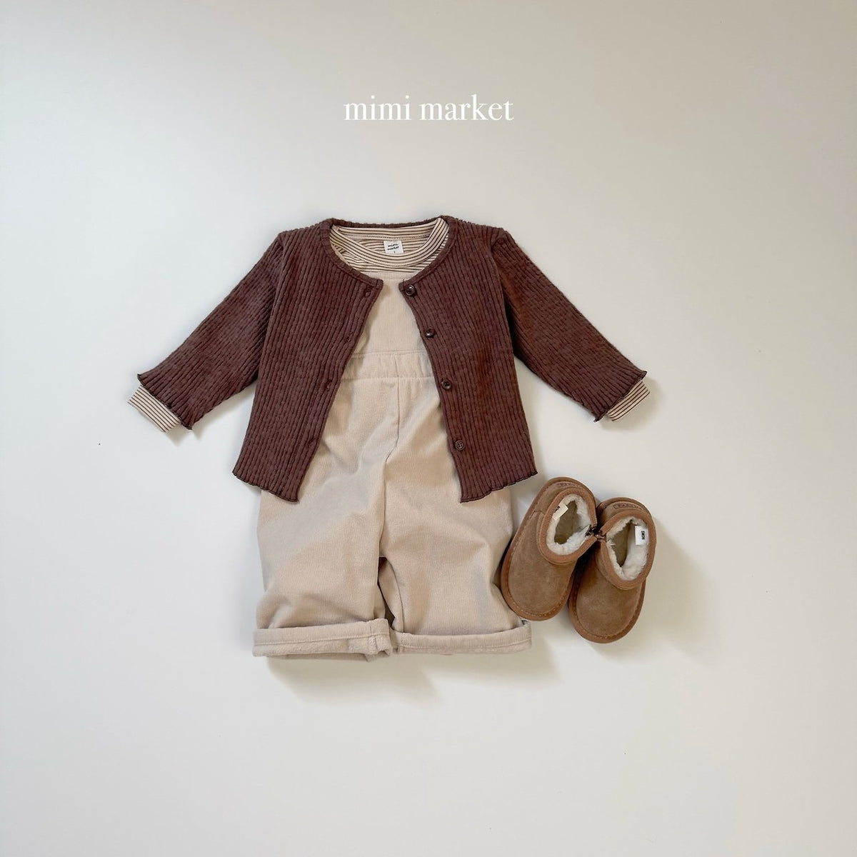 ［mimimarket］corduroy overalls