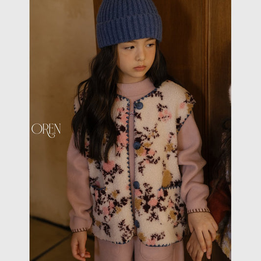 ［OREN］florette boa vest