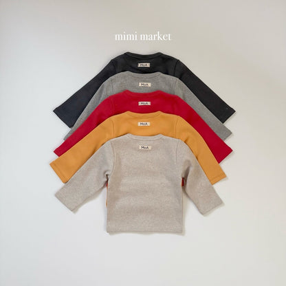 ［mimimarket］peach long sleeve tee
