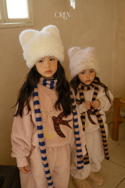 ［OREN］ambre stripe muffler
