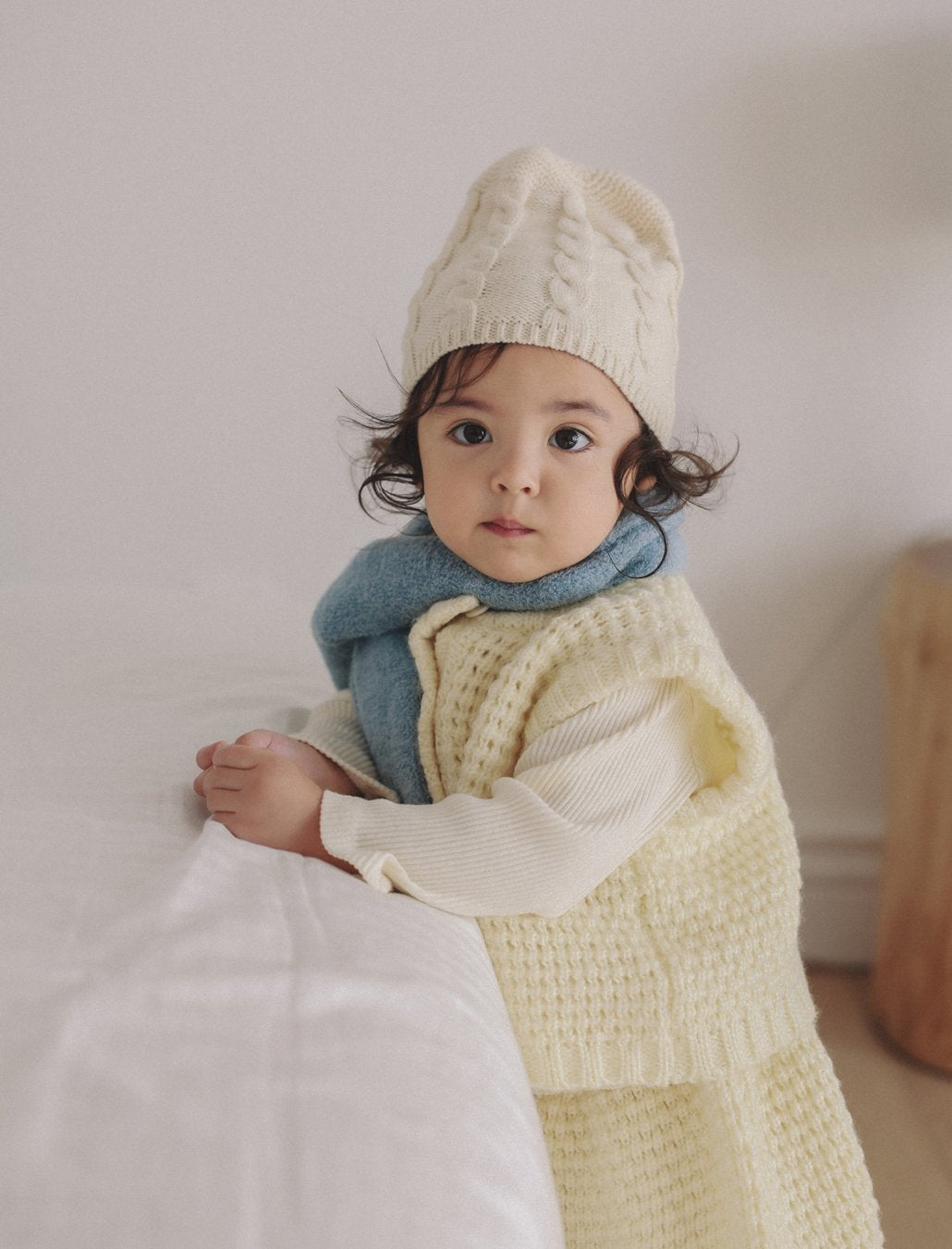 ［ONU］chunky knit vest