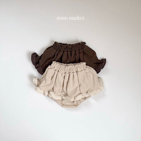 ［mimimarket］off frill kang skirt