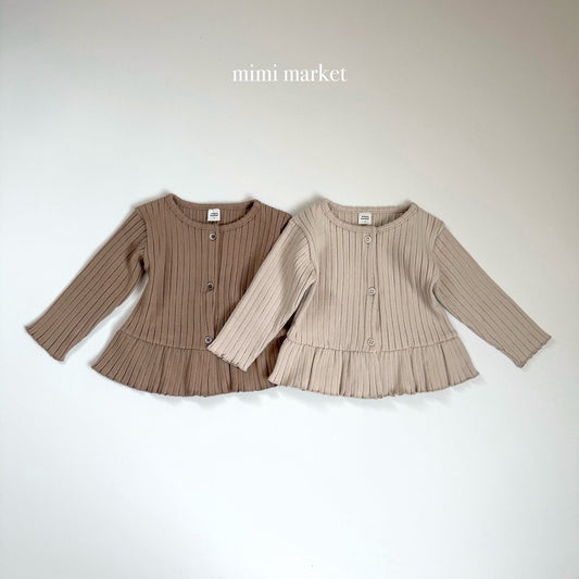 ［mimimarket］snow frill cardigan