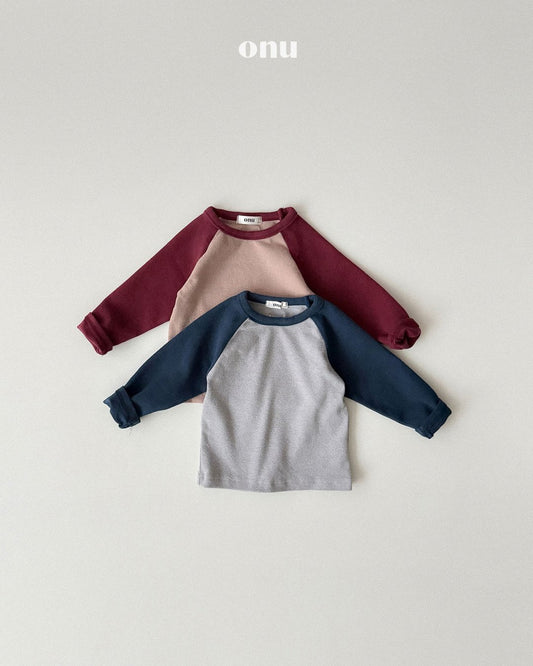 ［ONU］peach raglan tee