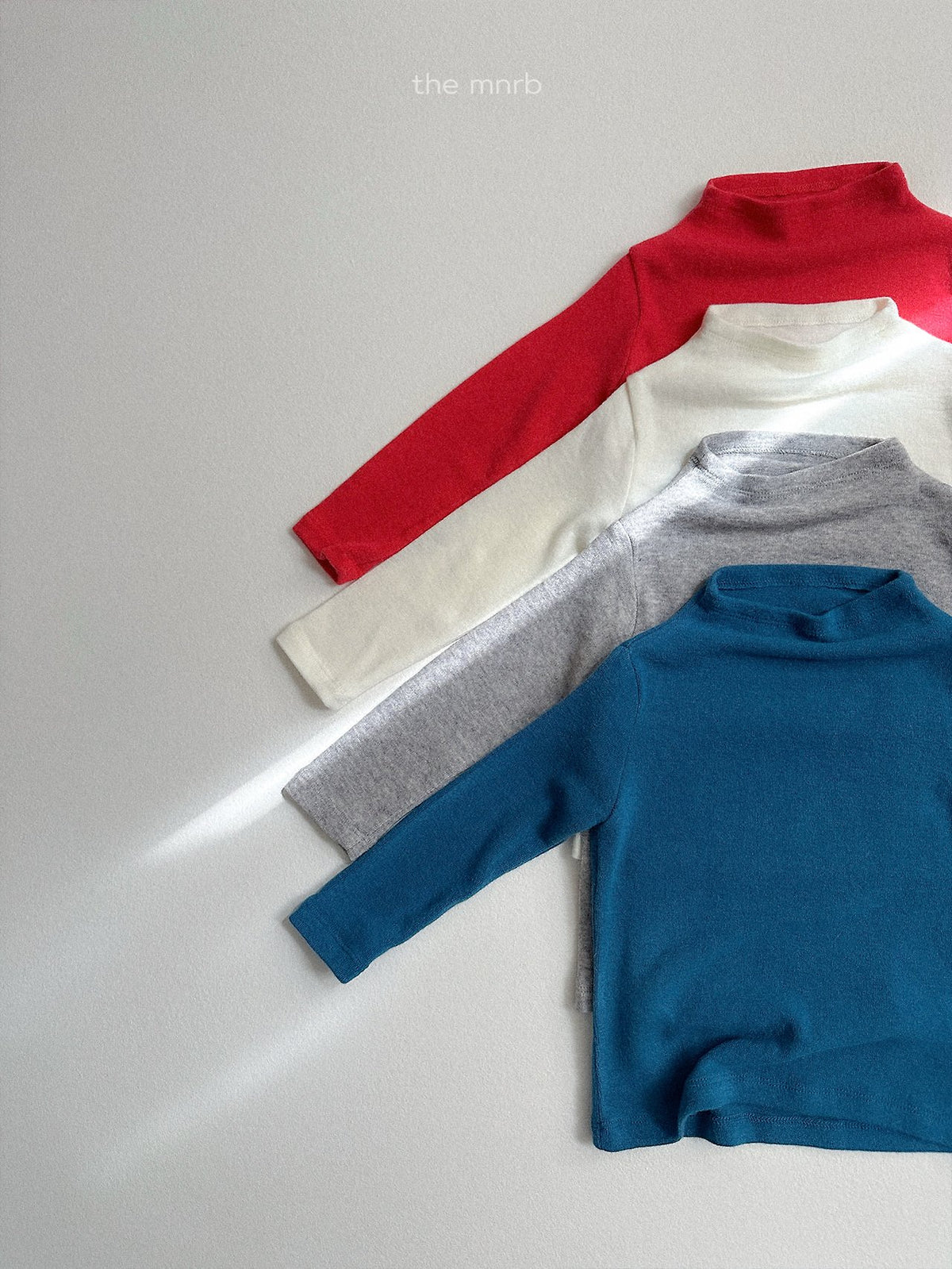 ［minirobe］angora mock neck tee