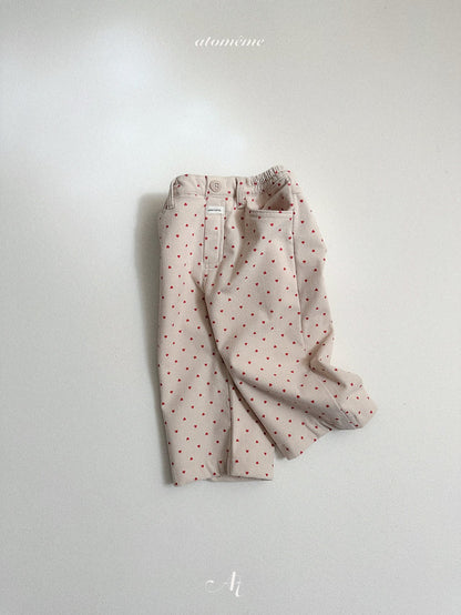 ［atomeme］heart corduroy pants