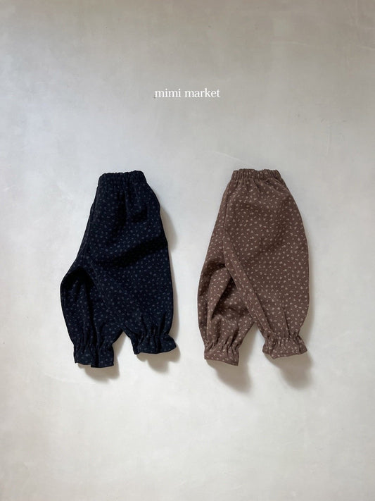 ［mimimarket］corduroy flower pants
