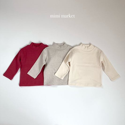 ［mimimarket］peach turtleneck tee