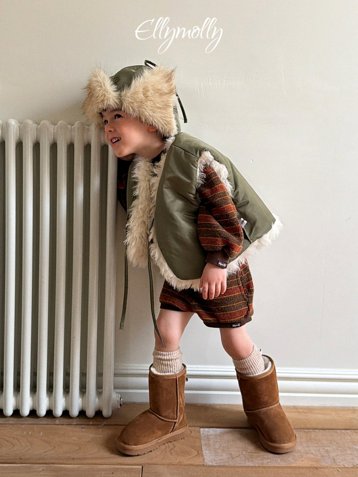 ［ellymolly］grove knit shorts