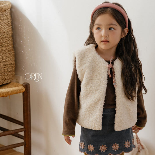 ［OREN］lavender bear vest (2oz)