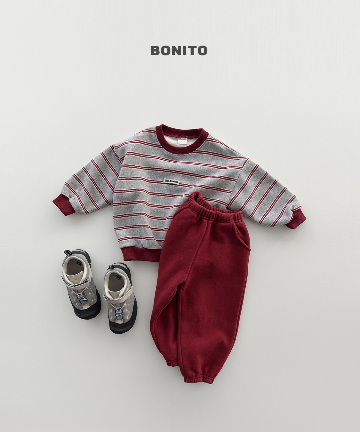 ［BONITO］monica stripe sweatshirt