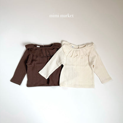 ［mimimarket］lovey collar tee