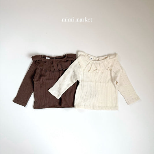 ［mimimarket］lovey collar tee