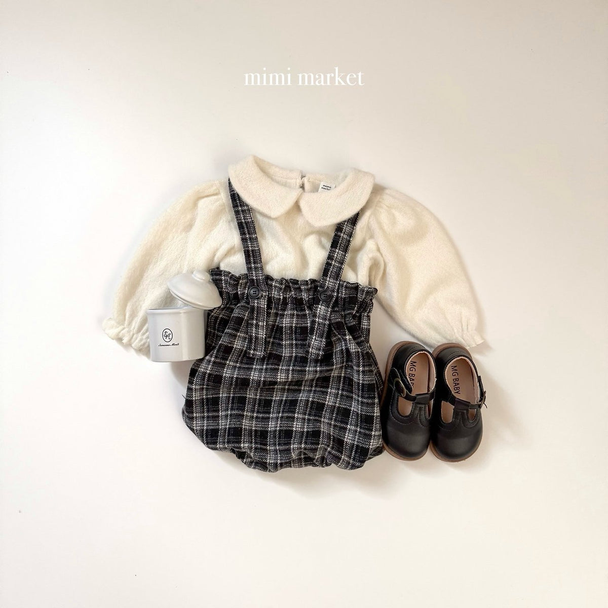 ［mimimarket］carol balloon overalls