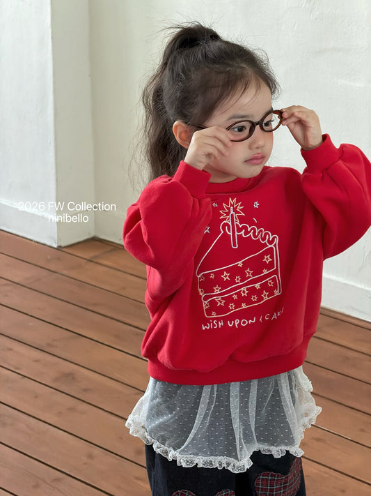 ［ninibello］wish cake sweatshirt