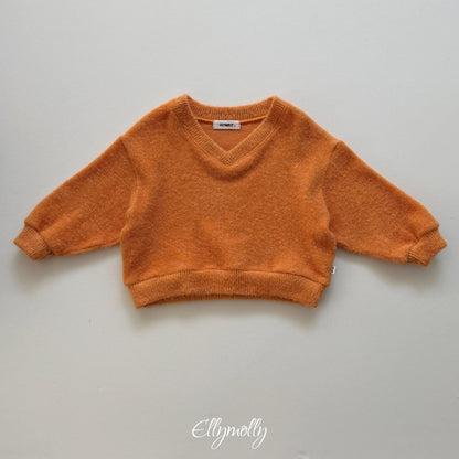 ［ellymolly］chicago brushed v-neck