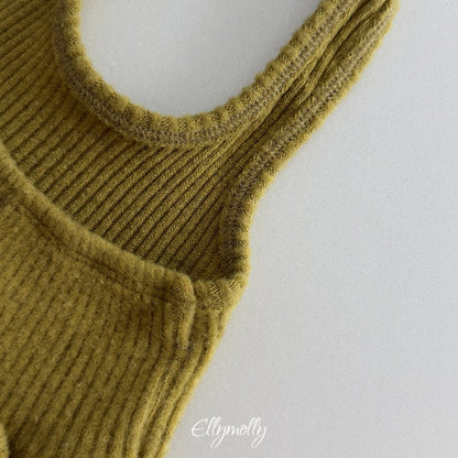 ［ellymolly］wool rib halter top