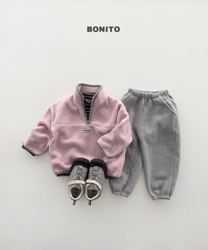 ［BONITO］cotton candy half zip