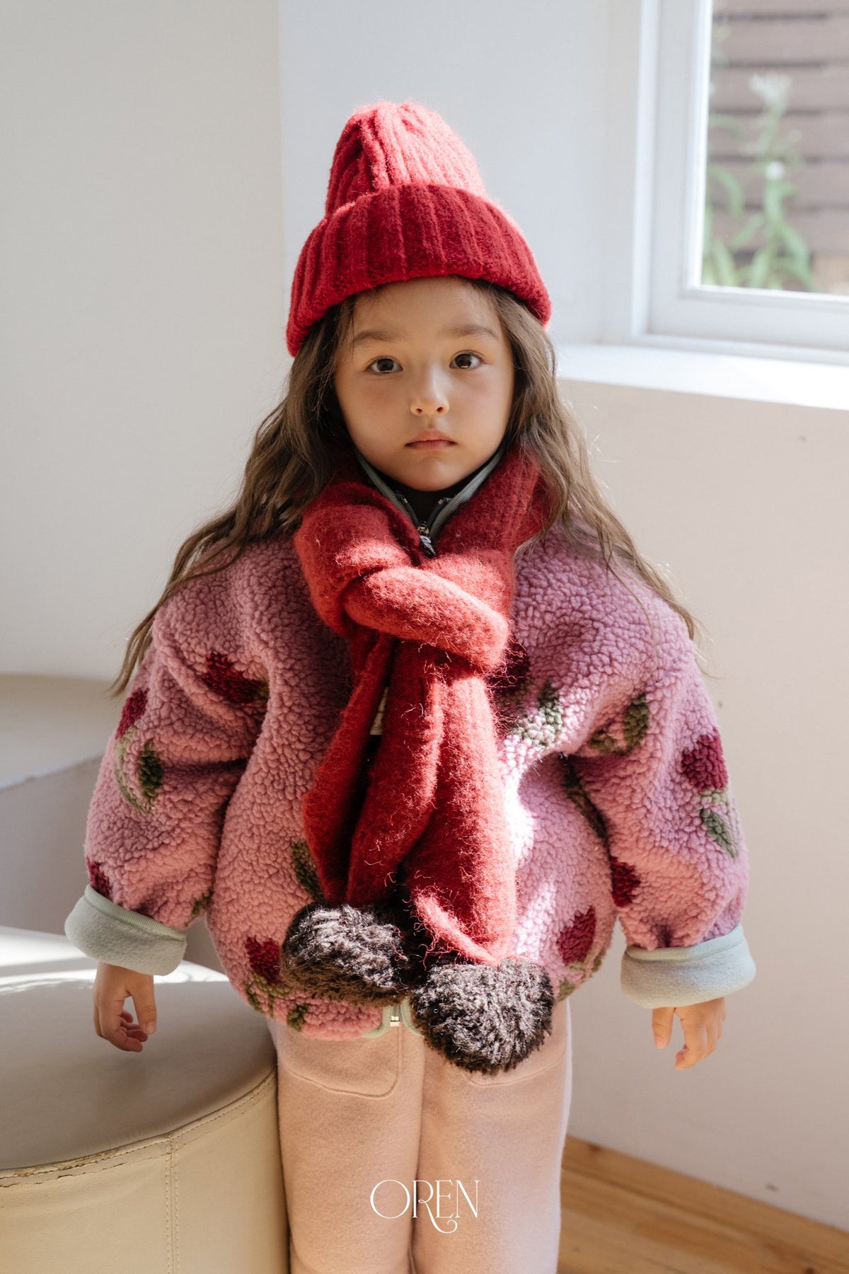 ［OREN］merci pom-pom muffler