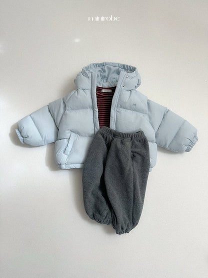 ［minirobe］roro hooded padded jacket