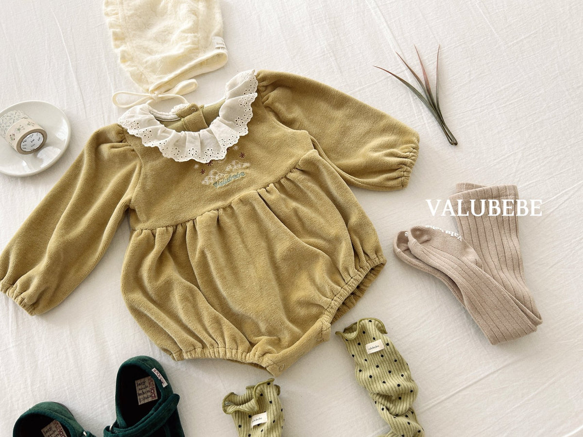［valubebe］embroidery velour suit