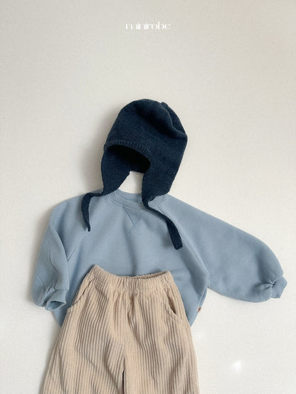 ［minirobe］earflap knit beanie