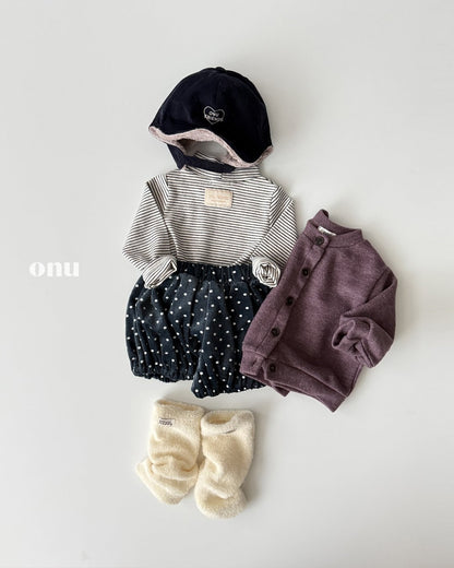 ［ONU］velvet dot bloomers