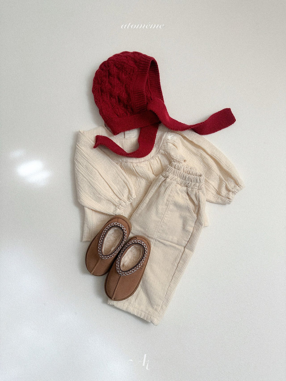 ［atomeme］knit muffler bonnet