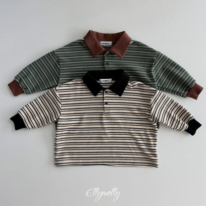 ［ellymolly］click peach collar tee