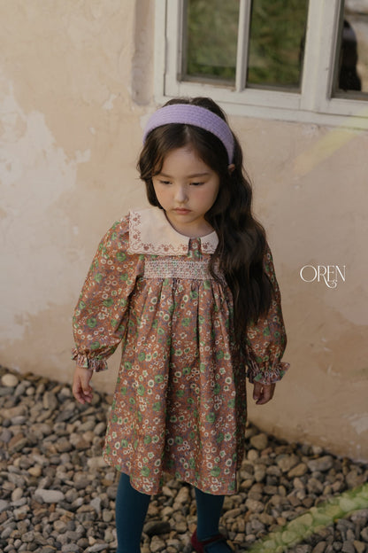 ［OREN］bonjour square collar dress