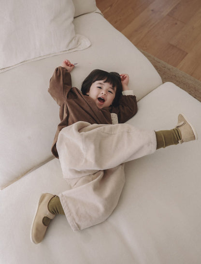 ［ONU］corduroy wide pants