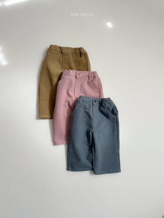［minirobe］button peach pants