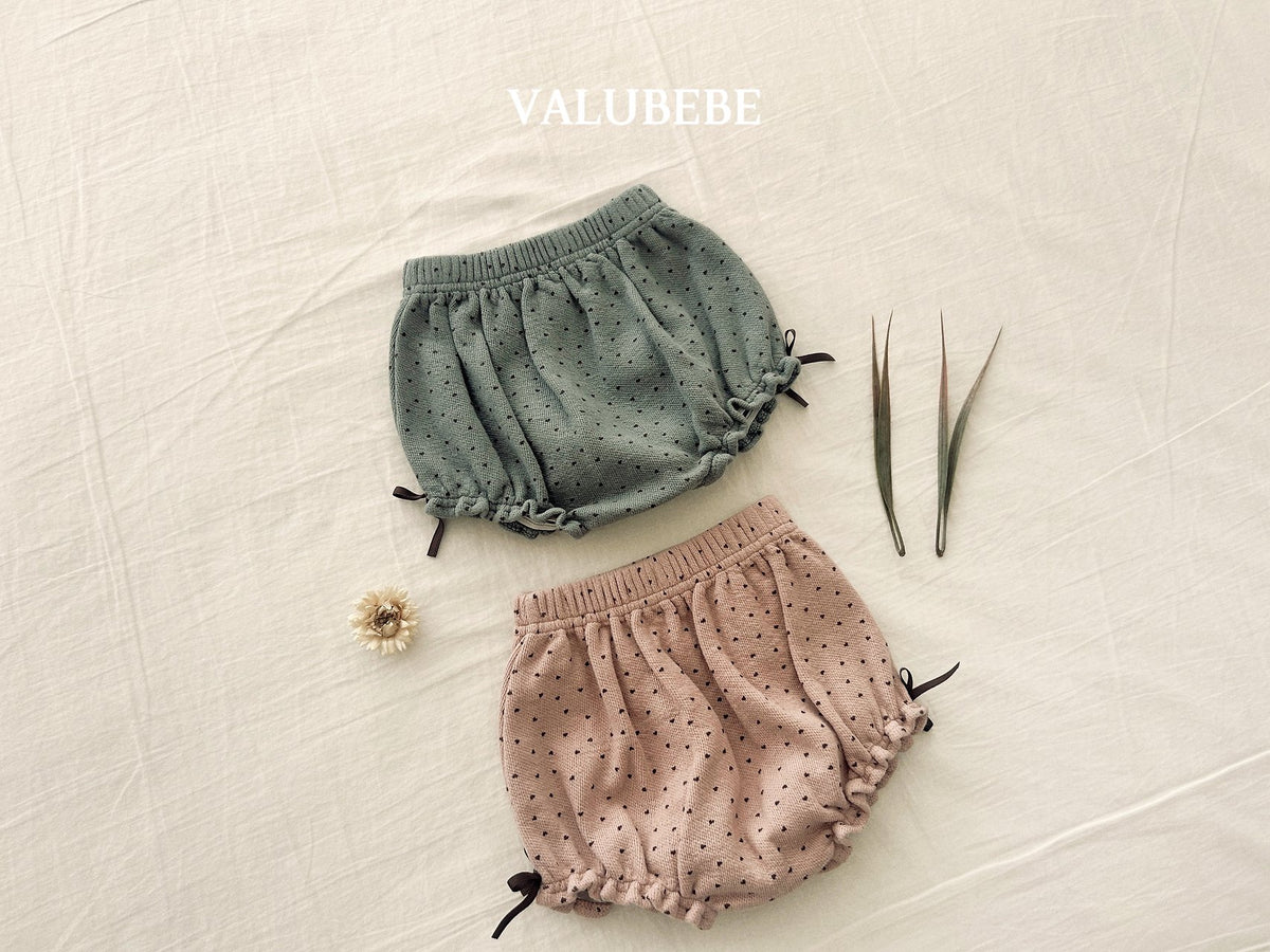 ［valubebe］croissant ribbon bloomers